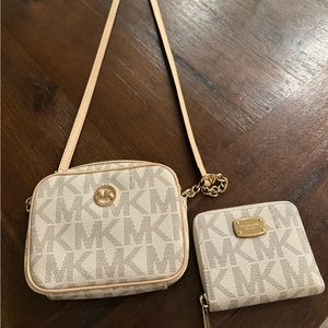 Michael Kors crossbody bag and wallet